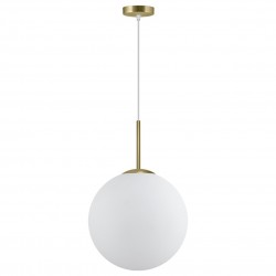 LÁMPARA DE TECHO COLGANTE LATÓN-OPAL PORTILE 1 LUZ