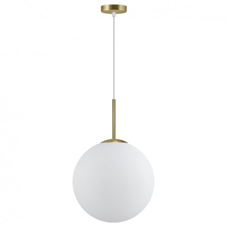 LÁMPARA DE TECHO COLGANTE LATÓN-OPAL PORTILE 1 LUZ