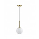COLGANTE 1LPORTILE LATÓN-OPAL 15 CM