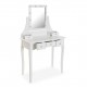 TOCADOR GLAM BLANCO CON LUZ REGULABLE