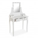 TOCADOR GLAM BLANCO CON LUZ REGULABLE