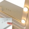 TOCADOR GLAM BLANCO CON LUZ REGULABLE