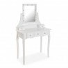 TOCADOR GLAM BLANCO CON LUZ REGULABLE