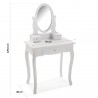 TOCADOR KATE BLANCO CON ESPEJO
