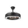 VENTILADOR DC NEGRO/MADERA CUPIDO 55W