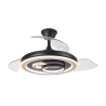 VENTILADOR DC NEGRO/MADERA SULTÁN 68W