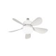 VENTILADOR BOMBILLA BLANCO 5 ASPAS 40 CM NANO