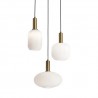 LAMPARA OPAL ORO 3L 40 CM
