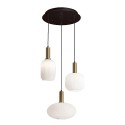 LAMPARA OPAL ORO 3L 40 CM