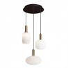 LAMPARA OPAL ORO 3L 40 CM