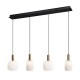 LAMPARA DE TECHO ALARGADA OPAL ORO 4L 100CM