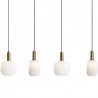 LAMPARA ALARGADA OPAL ORO 4L 100CM