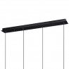 LAMPARA ALARGADA OPAL ORO 4L 100CM