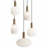 LAMPARA OPAL ORO 5L LAMPARA DE TECHO COLGANTE OPAL ORO 5 luces 80 cm. Ideal para techos altos o para encima de una mesa