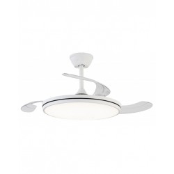 VENTILADOR DC EXTRAPLANO BLANCO BROOKLYNG