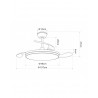 VENTILADOR DC EXTRAPLANO BLANCO BROOKLYNG
