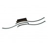 PLAFON 48W CON MANDO A DISTANCIA NEGRO/MADERA MURRAY