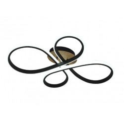 PLAFON 88W CON MANDO A DISTANCIA NEGRO/MADERA BANDEIRA