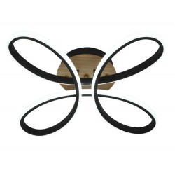 PLAFON 104W CON MANDO A DISTANCIA NEGRO/MADERA BANDEIRA