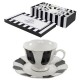JUEGO DE CAFE 6X200ML EXCELLENCE RAYAS