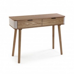CONSOLA 2 CAJONES LEIAH 100CM MADERA PARA ENTRADA