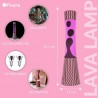 LAMPARA LAVA TOWER ONDAS ROSA Y MARRON