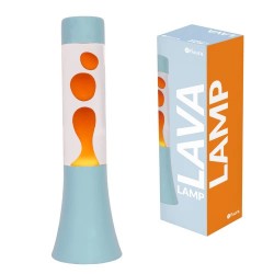 LAMPARA LAVA MINI AZUL Y NARANJA