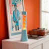 LAMPARA LAVA MINI AZUL Y NARANJA