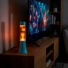 LAMPARA LAVA MINI AZUL Y NARANJA