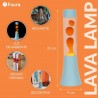 LAMPARA LAVA MINI AZUL Y NARANJA