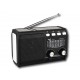 RADIO EMERGENCIA SOLAR + DINAMO NEGRA DIAL ANALOGICO AM/FM