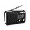 RADIO EMERGENCIA SOLAR + DINAMO NEGRA DIAL ANALOGICO AM/FM
