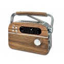 RADIO VINTAGE SOLAR 60s ROBLE DIAL ANALOGICO