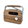 RADIO VINTAGE SOLAR 60s ROBLE DIAL ANALOGICO