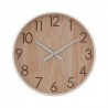 RELOJ DE PARED REDONDO NATURAL BLANCO MADERA 60 CM