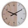 RELOJ DE PARED REDONDO NATURAL-BLANCO 60 CM