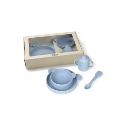 VAJILLA PARA BEBÉ OSO TOUS SILICONA CUENCO, PLATO, BIBERON Y CUCHARA
