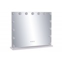 ESPEJO MAQUILLAJE TOCADOR CON LUZ LED DE MESA TACTIL BLANCO