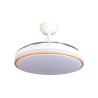 LÁMPARA VENTILADOR DE TECHO CON CONTROL POR VOZ BLANCO