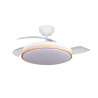 LÁMPARA VENTILADOR DE TECHO CON CONTROL POR VOZ BLANCO