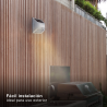 APLIQUE SOLAR EXTERIOR CON SENSOR DE MOVIMIENTO Y DE NOCHE Y DIA KOLAN