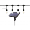 GUIRNALDA SOLAR EXTERIOR BOMBILLAS DECORATIVAS LED DOIK