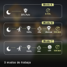 LÁMPARA SOLAR EXTERIOR LED ORIENTABLE SENSOR DE MOVIMIENTO Y DE NOCHE Y DIA LANTERI