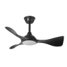 VENTILADOR DE TECHO SILENCIOSO CON LUZ Y ASPAS VISTAS CAIMAN