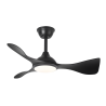 VENTILADOR DE TECHO SILENCIOSO CON LUZ Y ASPAS VISTAS CAIMAN