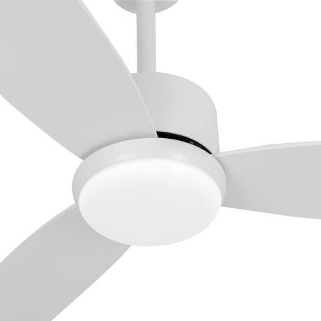 VENTILADOR DE TECHO CON ASPAS VISTAS CON LUZ GENIL BLANCO O HAYA