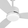 VENTILADOR DE TECHO CON ASPAS VISTAS CON LUZ GENIL BLANCO O HAYA