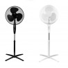 VENTILADOR DE PIE BÁSICO ORIENTABLE FIJO O ROTATORIO BLANCO O NEGRO FLIP