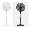 VENTILADOR DE SUELO ORIENTABLE FIJO O ROTATORIO BLANCO O NEGRO ESCUDERO
