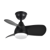 VENTILADOR SILENCIOSO DE TECHO CON ASPAS VISTAS PIRDO NEGRO O MARRON